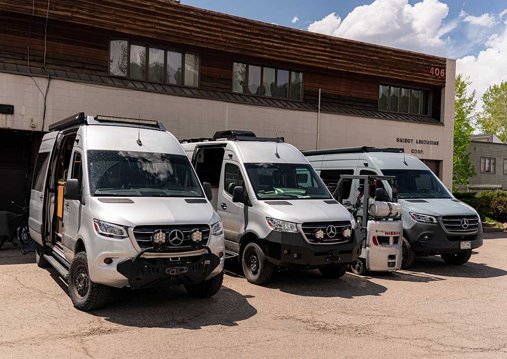 White River Overland van build and repair shop in Aspen, CO